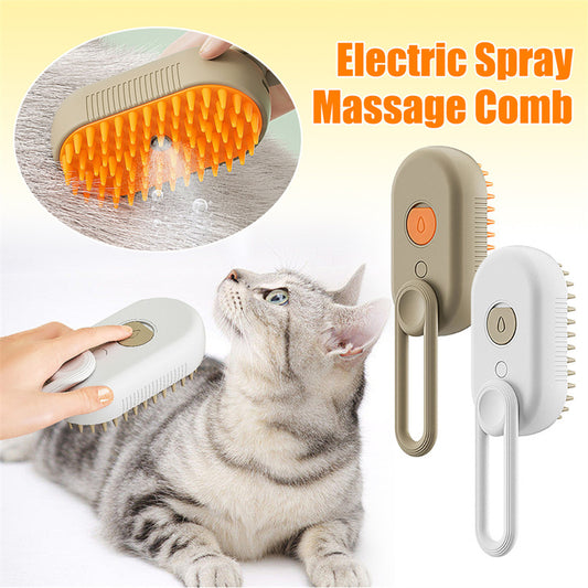 Cat Steam Brush - Steamy Dog Brush 3 In 1 Electric Spray - Cat Hair Brushes