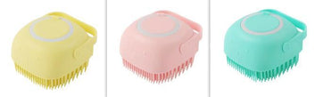Silicone Dog Bath Massage Gloves - Brush Pet Cat Bathroom Cleaning Tool