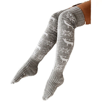 Winter Christmas - Warm Knitted Women Stocking