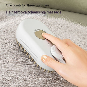 Cat Steam Brush - Steamy Dog Brush 3 In 1 Electric Spray - Cat Hair Brushes